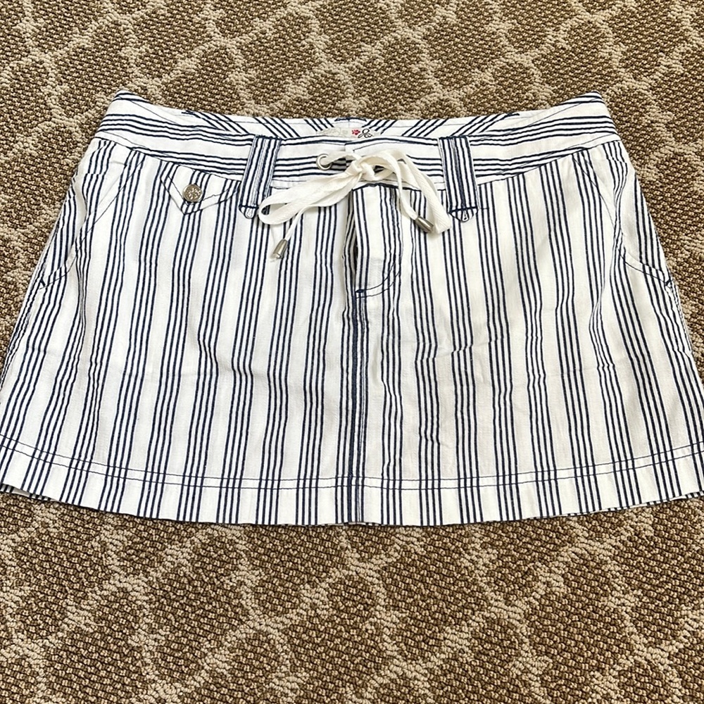 Joie blue and white striped skirt - size 8